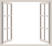 Fenêtre ouverte transparente