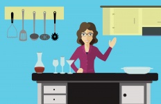 Mujer en cocina