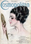 Capa de revista vintage mulher