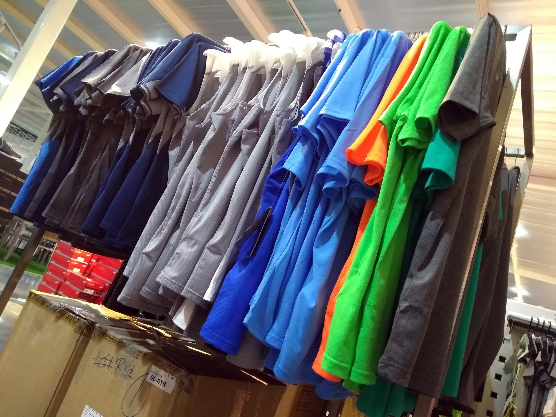 Clothes Store T-Shirt Rack Free Stock Photo - Public Domain Pictures