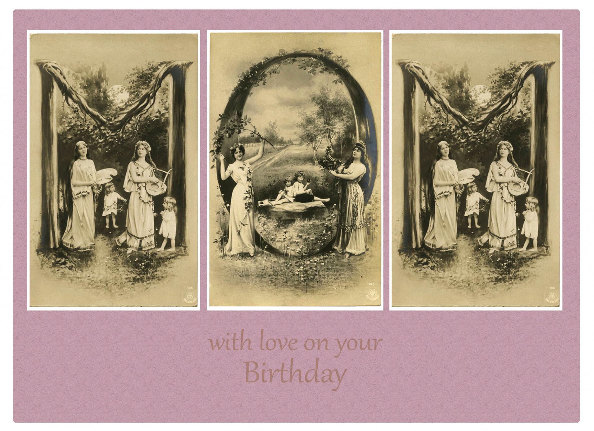 Mutter Vintage Geburtstagskarte Kostenloses Stock Bild Public Domain Pictures