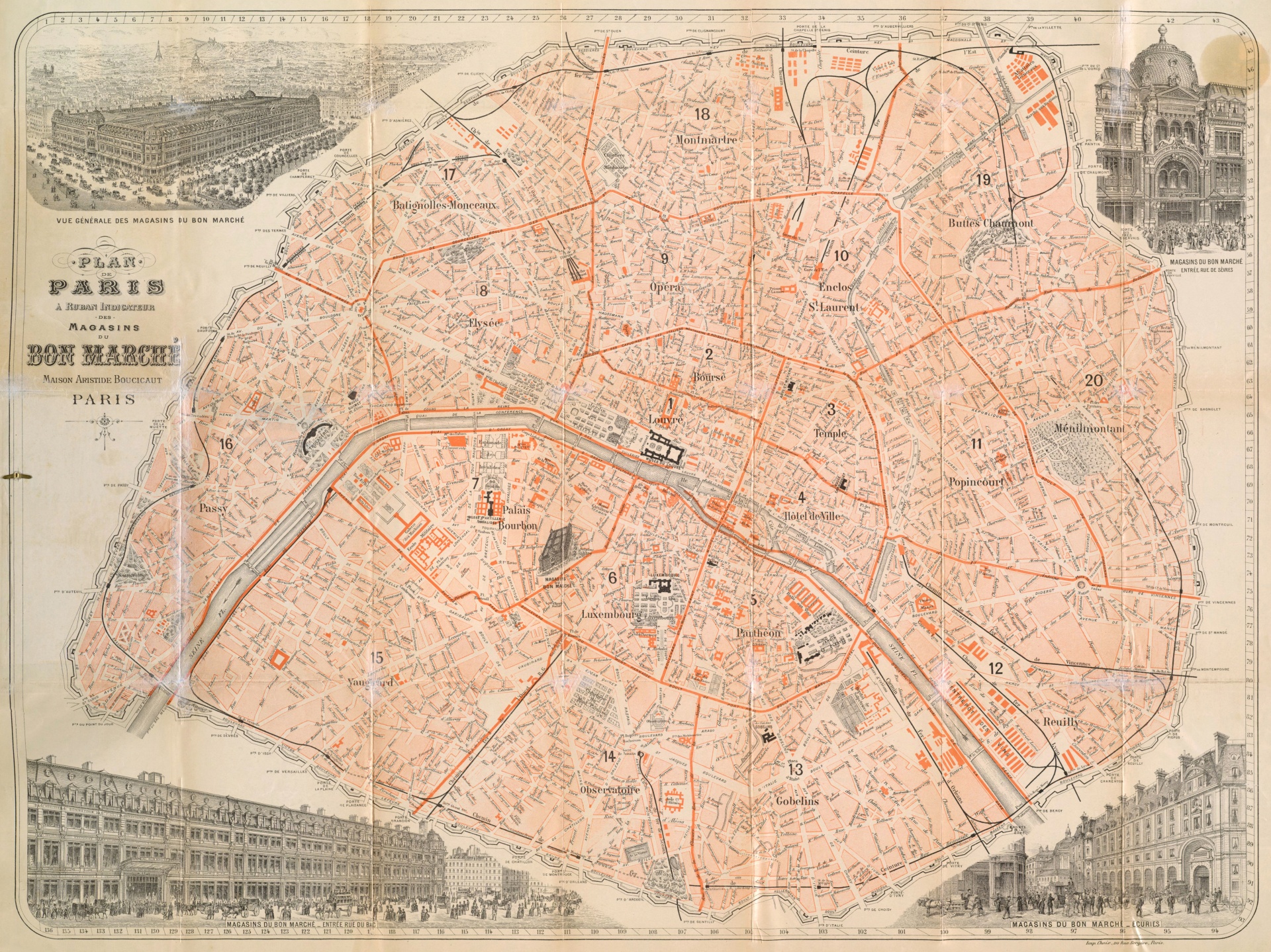 Paris Street Map Vintage Free Stock Photo - Public Domain Pictures