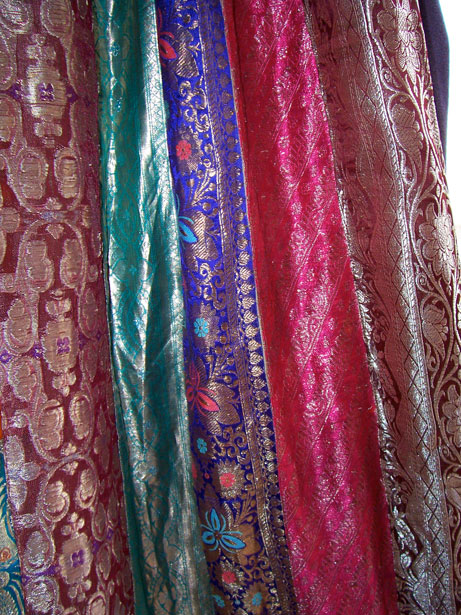 Silk Sari Fabric for Silk Saree Ribbon or Upcycling 10kg For Nuno Felting  Fabric
