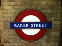 Baker Street Sign metropolitana