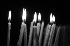 As velas de aniversário