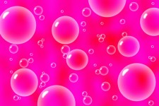 Bubbles auf rosa Hintergrund