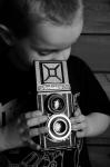 Enfants et appareil photo reflex