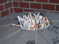 Colillas de cigarrillos