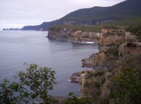 Coastă scena Tasmania
