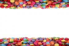 Kolorowe cukierki granica