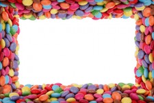 Quadro de doces coloridos