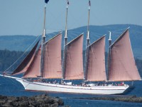 Négy Mast Schooner Under Sail