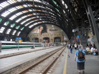 Itálie Milano nádraží
