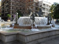 Neptunus Fountain i Valencia