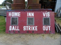 Old Baseball Scorebord