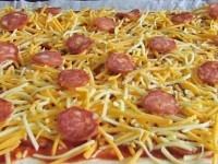 Pan mix Cheese Pizza pepperoni