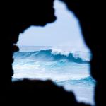 Waves Through Rock Window