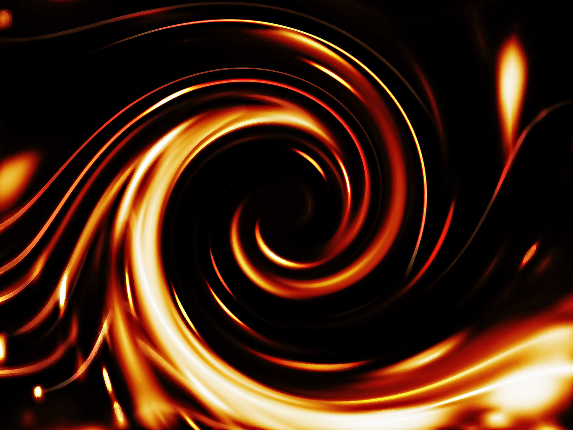 Fire Spiral Out Of Focus