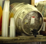 Beer Barrel With Tap And Cups
