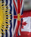 Vlaggen van Brits Columbia en Canada