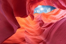五颜六色的羚羊峡谷，亚利桑那
