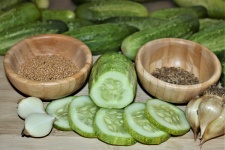Cucumbers And Spices For Pickles