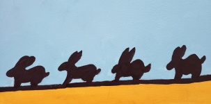 Quattro conigli coniglietti