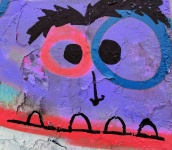 Zabawna twarz Graffiti