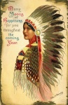 Native american indian księżniczka