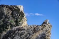 Rock Boulders and Blue Sky