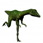Corriendo compsognathus