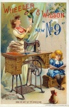 Šicí stroj Vintage plakát