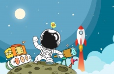 Spaceman descubre el planeta