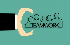 Teamarbeit-Illustration