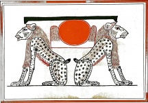 Bogowie Egipcjan Seb i Nut