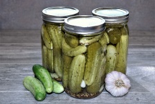 Three Jars Of Home-made Pickles