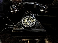 Vintage Phone Artistic Style