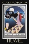 Vintage Cestovní Plakát Kalifornie