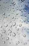 Water Droplets and blue sky