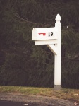 Caixa de correio branca