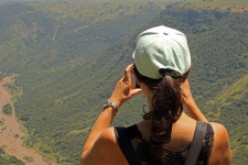 Woman with view of oribi gorge