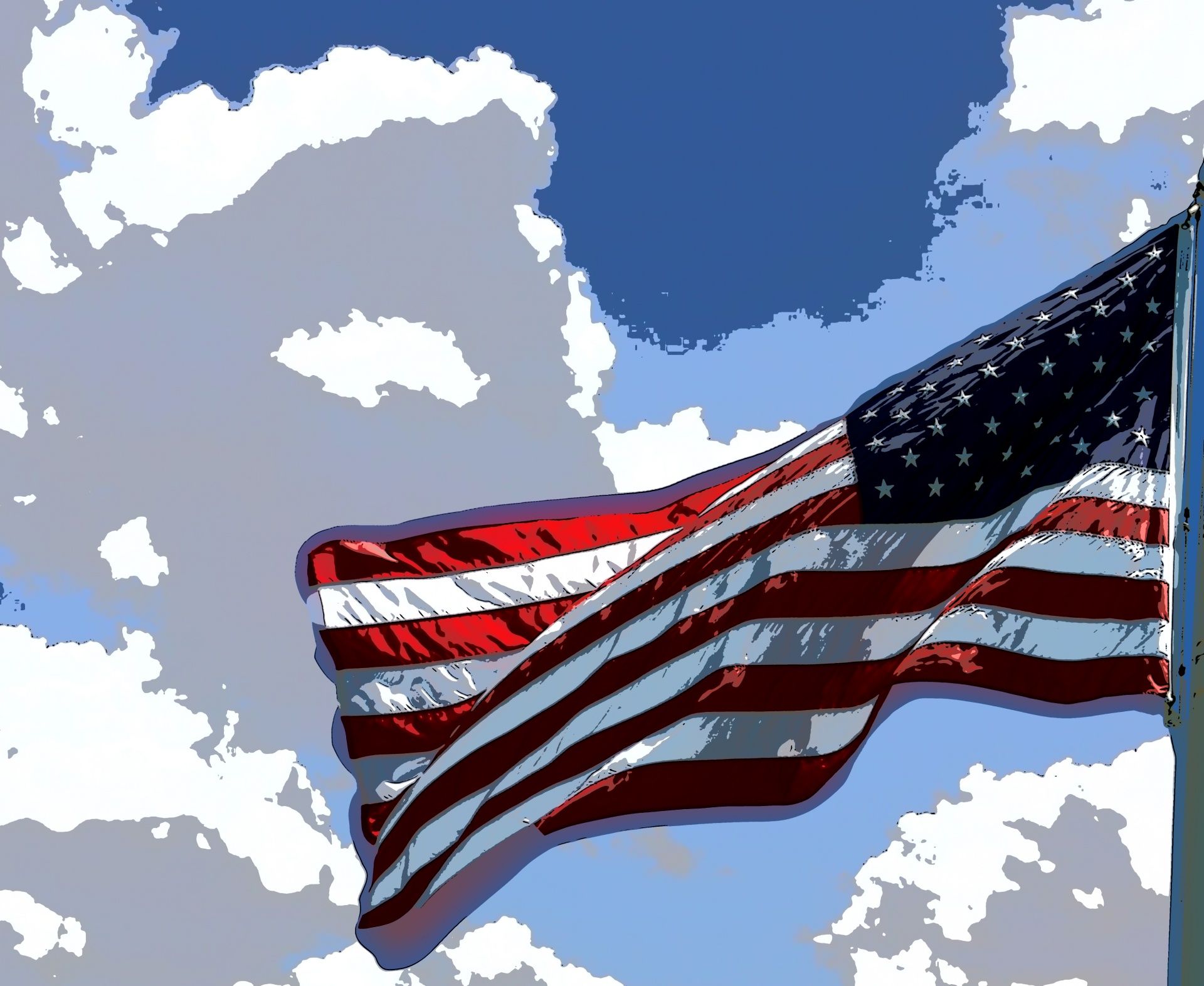 Artistic American Flag Free Stock Photo - Public Domain Pictures