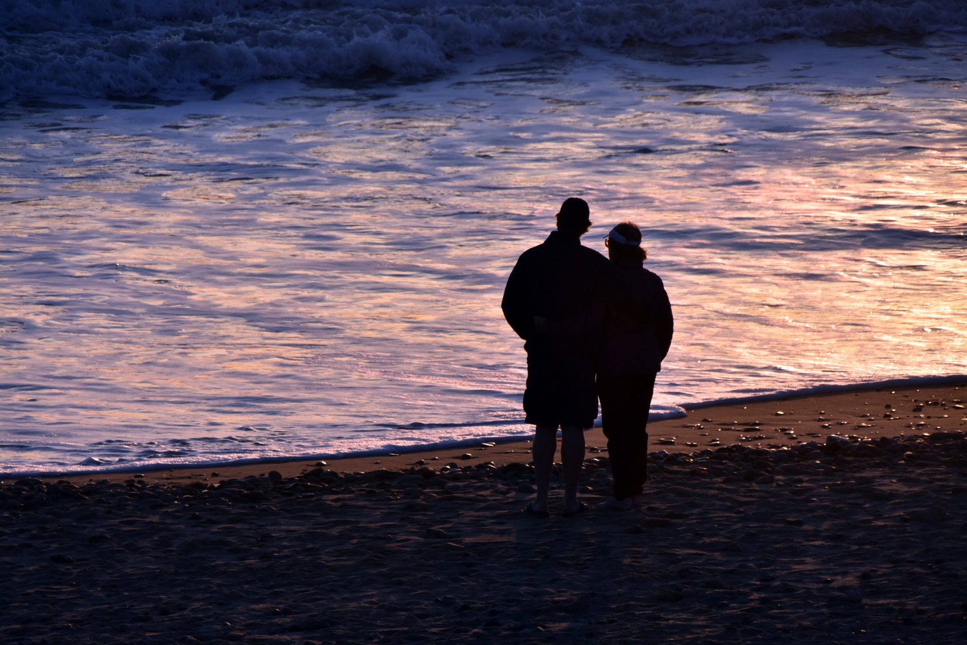 Couple Enjoying A Sunset Free Stock Photo - Public Domain ...