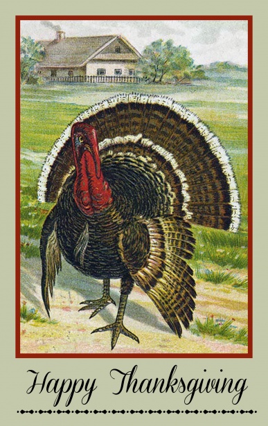 Thanksgiving Vintage Poster Free Stock Photo - Public Domain Pictures