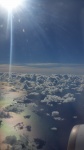 Sky, clouds, airplane wing
