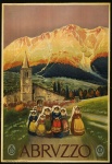 Абрвццо, Италия Туристический плакат