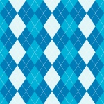 Argyle Pattern Blue, Mint