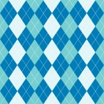 Argyle Pattern Blue, Cerceta, Hortelã