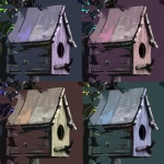 Birdhouse Artistic Affect 4 Colour