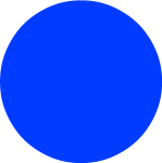 Blå cirkel